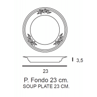 PIATTO FONDO EDERA CM 23 6 PZ