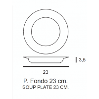 PIATTO FONDO ISCHIA CM 23 6 PZ