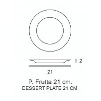 PIATTO FRUTTA ISCHIA CM 21 6 PZ