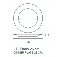 PIATTO PIANO ISCHIA CM 26 6 PZ