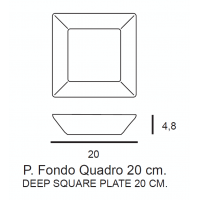 PIATTO FONDO KIMI CM 20 6 PZ