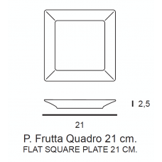 PIATTO FRUTTA KIMI CM 21 6 PZ