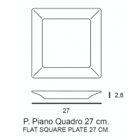 PIATTO PIANO KIMI CM 27 6 PZ