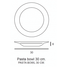 PIATTO PASTA BOWL NAPOLI CM 30 6 PZ