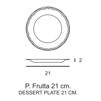 PIATTO FRUTTA PRAGA CM 21 12 PZ