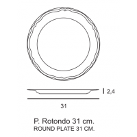 SOTTOPIATTO PRAGA CM 31 4 PZ