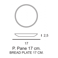 PIATTO PANE ROMA CM 17 12 PZ