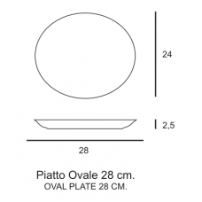 OVALE SIVIGLIA CM 28 4 PZ