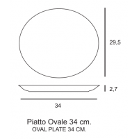 OVALE SIVIGLIA CM 34 4 PZ