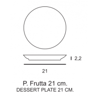 PIATTO FRUTTA SIVIGLIA CM 21 12 PZ