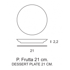 PIATTO FRUTTA SIVIGLIA CM 21 12 PZ