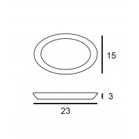 PIATTO OVALE TIVOLI CM 23 6 PZ