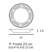 PIATTO FONDO MALAGA CM 23 12 PZ