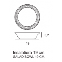 INSALATIERA MALAGA CM 19 6 PZ