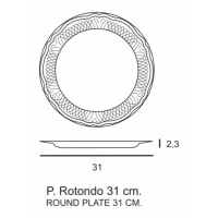 SOTTOPIATTO MALAGA CM 31 4 PZ