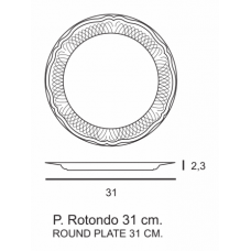 SOTTOPIATTO MALAGA CM 31 4 PZ
